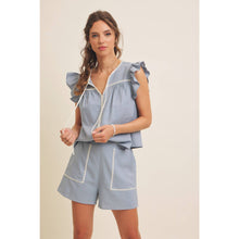 Load image into Gallery viewer, Seabreeze Embroidered Linen Shorts