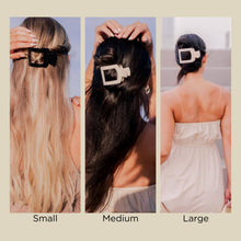 Load image into Gallery viewer, Square Flat Hair Clip | Medium | Coconut White