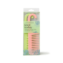 Load image into Gallery viewer, *Lemon Lavender Knot Today Detangling Shower Comb