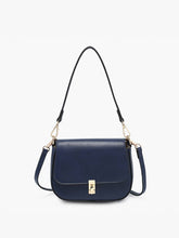 Load image into Gallery viewer, Grecia Metallic Crossbody β Shoulder Strap Bag | EH2569 : Indigo
