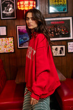 Load image into Gallery viewer, 'MERRY' Embroidered Mock Neck Sweatshirt