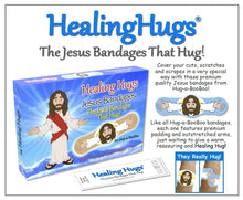 Load image into Gallery viewer, *Hug-a-BooBoo "Healing Hugs" Jesus Bandages 24ct Box