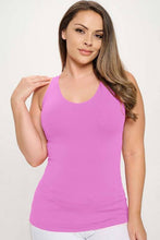 Load image into Gallery viewer, Reversible V or U Neckline Seamless Tank Plus Size: White / Plus
