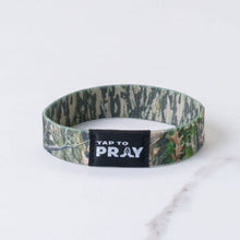 Load image into Gallery viewer, Tap To Pray™ Wristbands - Forest & Tree Bark Camo