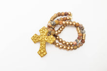 Load image into Gallery viewer, 34" Crazy Lace Agate with Cami Cross