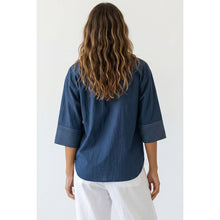 Load image into Gallery viewer, Midnight Breeze Contrast Popover Top