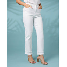 Load image into Gallery viewer, Mary Straight Ankle with Double Fringe Pant