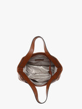 Load image into Gallery viewer, Isabella Glossy Expandable Satchel | M2846: Mahogany