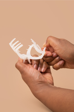 Load image into Gallery viewer, Open Coconut White Medium Hair Clip