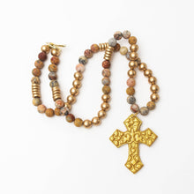 Load image into Gallery viewer, 34" Crazy Lace Agate with Cami Cross