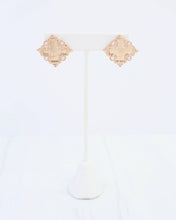Load image into Gallery viewer, Jasper Cross Stud Earring Worn Gold: Default