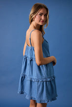 Load image into Gallery viewer, SLEEVELESS DENIM DRESS
