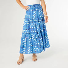 Load image into Gallery viewer, Verbena Dot Print Tiered Skirt
