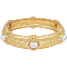 Load image into Gallery viewer, Oval Stone Station Bangle Bracelet
