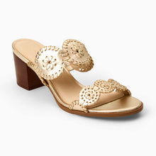 Load image into Gallery viewer, Jack Rogers - Lauren Leather Mid Block Heel
