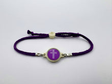 Load image into Gallery viewer, Tap To Pray™ - Survivor Series Handmade Bracelets: Coral + Cross
