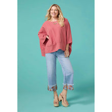 Load image into Gallery viewer, EverStretch Wide Leg Crop with Embroidered Cuff
