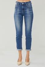 Load image into Gallery viewer, RISEN- HIGH RISE ROLL UP RELAXED SKINNY JEANS
