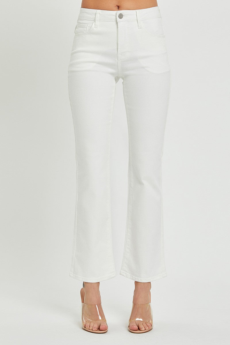 TUMMY CONTROL MID RISE ANKLE BOOTCUT JEANS