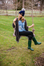 Load image into Gallery viewer, Britt&#39;s Knits Plush Lined Hat With Pom : Grey

