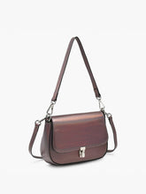 Load image into Gallery viewer, Grecia Metallic Crossbody – Shoulder Strap Bag | EH2569 : Indigo
