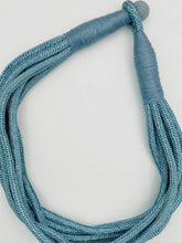 Load image into Gallery viewer, Slub 8-Strand Necklace (light dusty blue)
