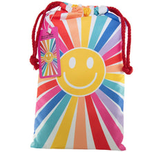 Load image into Gallery viewer, Happy Face Sunshine Quick Dry Beach Towels: OS / Rainbow
