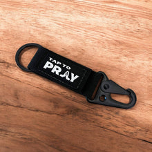Load image into Gallery viewer, / Tap To Pray™ - Tactical Carabiner Keychain: Black
