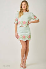 Load image into Gallery viewer, Peony Garden Scallop Skirt
