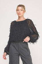 Load image into Gallery viewer, Long Sleeve Blouse: Black / M
