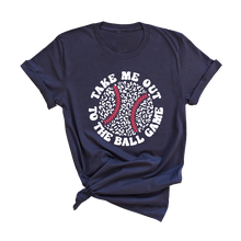 Load image into Gallery viewer, Take Me Out to the Ballgame T-Shirt:  Navy-SMALL
