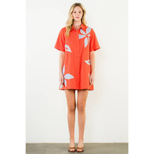 Load image into Gallery viewer, Sunset Bloom Shirt Dress-THML
