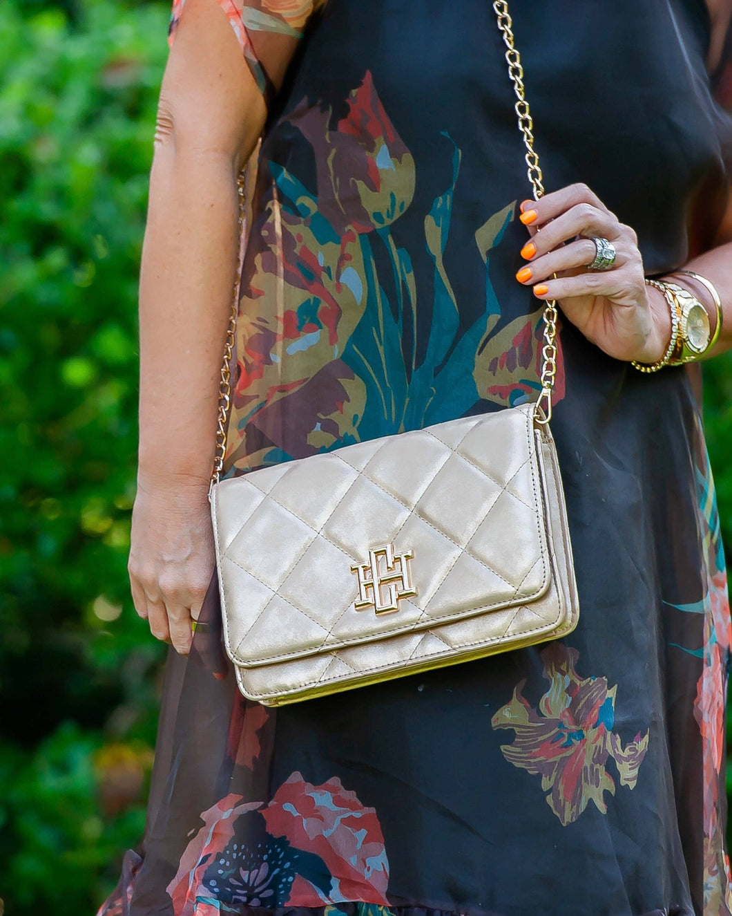 /Bryn Clutch/Crossbody Gold Shimmer