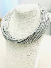 Load image into Gallery viewer, Silver  Leatherette Strand Necklace

