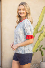 Load image into Gallery viewer, Sweet Blossom Eyelet Top
