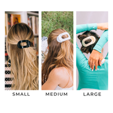 Load image into Gallery viewer, Almond Beige Small Flat Round Clip
