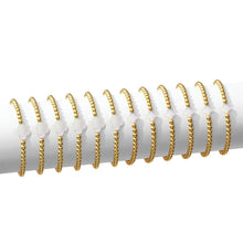 Load image into Gallery viewer, 4mm Bracelet With Shell Quatrefoil Accents
