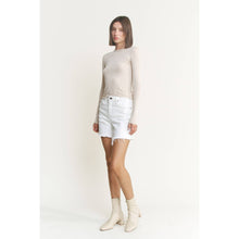 Load image into Gallery viewer, Mica White Frayed Shorts
