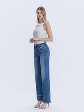 Load image into Gallery viewer, HIGH RISE TROUSER HEM VINTAGE FLARE JEANS Vervet

