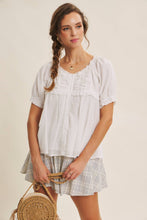 Load image into Gallery viewer, Sweet Grace Ruffle Cotton Blouse
