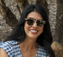 Load image into Gallery viewer, Nantucket (Sunglasses): Teal Botanico / No Correction / None

