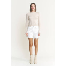 Load image into Gallery viewer, Mica White Frayed Shorts
