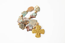 Load image into Gallery viewer, 18" Aqua Terra Jasper Nuggets with Kristin Cross
