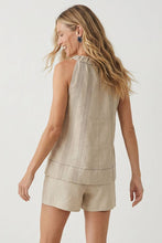 Load image into Gallery viewer, Neutral Luxe Contrast Stitch Top
