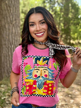 Load image into Gallery viewer, Callie's Checkered Nutcracker Tee: Charity Pink / M
