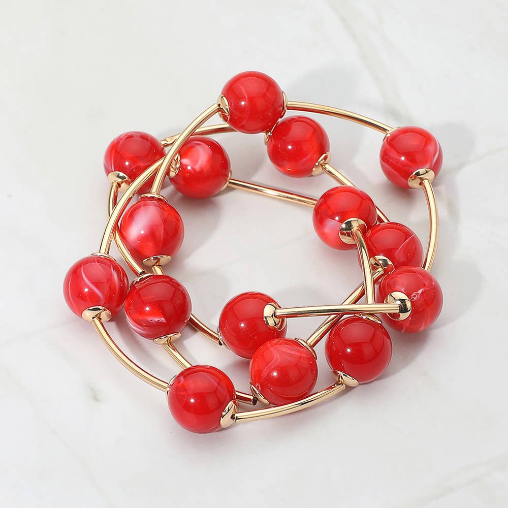 3PCS - Round Ball Bracelet