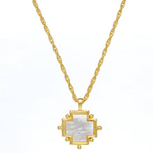Load image into Gallery viewer, Mother of Pearl Cross Necklace
