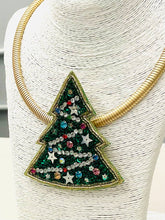 Load image into Gallery viewer, HOLIDAY - Christmas Tree II Necklace (green/multi) BNK1211

