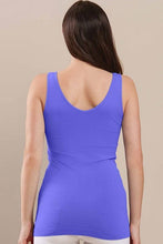 Load image into Gallery viewer, Reversible V or U Neckline Seamless Tank: Black / OS
