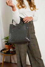 Load image into Gallery viewer, Tati Woven Textured Monogrammable Satchel | M1951WVM : Red

